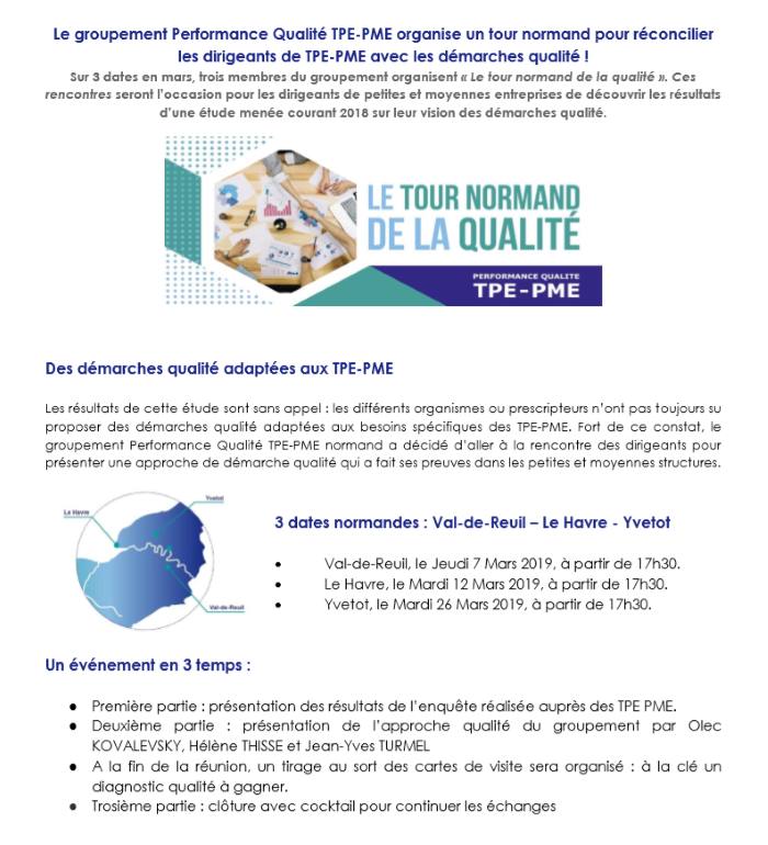 tour normand de la qualité